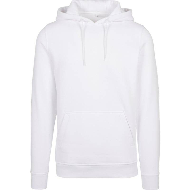 Heavy Kapuzenpullover Herren Weiss XL von Build Your Own