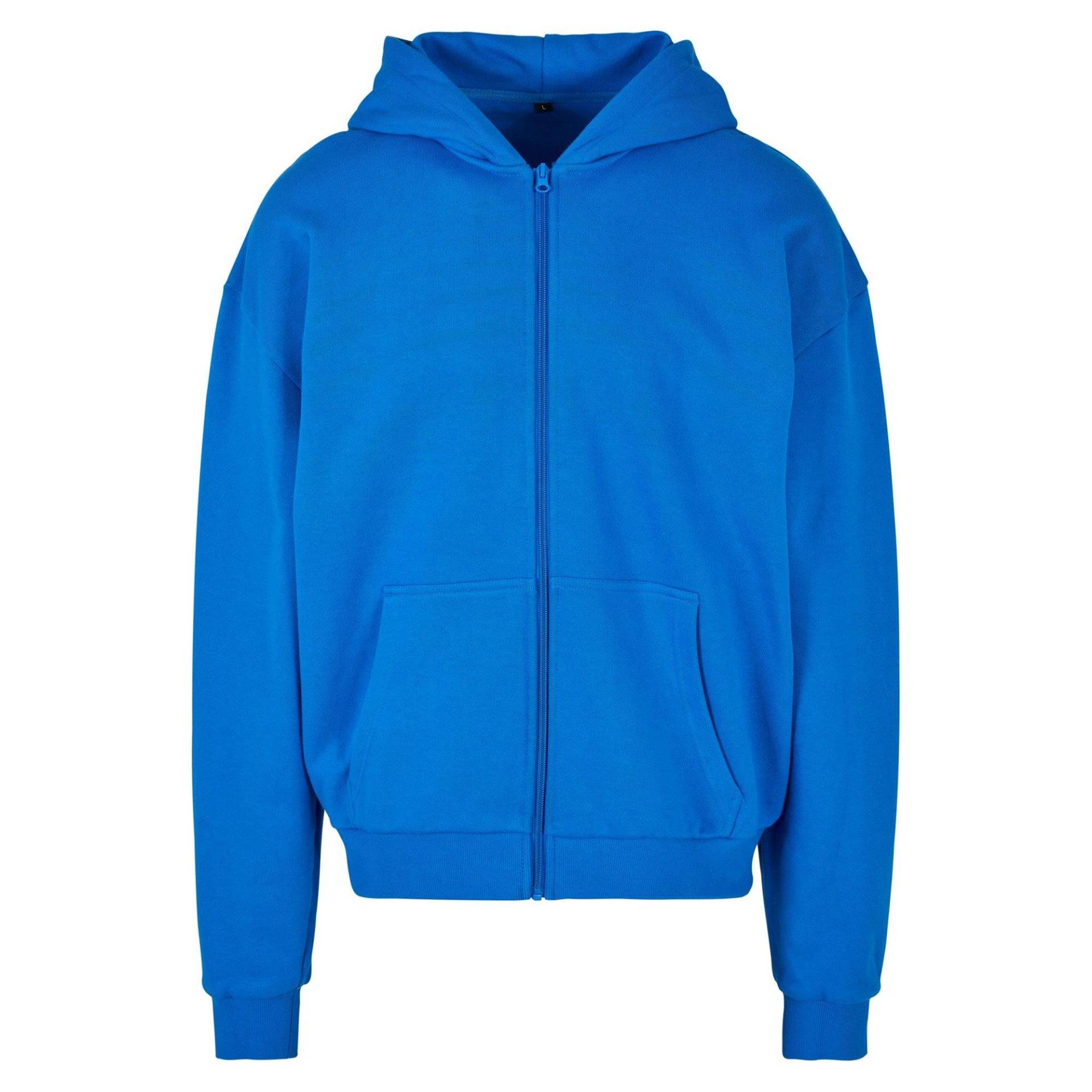 Hoodie Mit Durchgehendem Reißverschluss Ultraschwer Herren Blau XL von Build Your Own