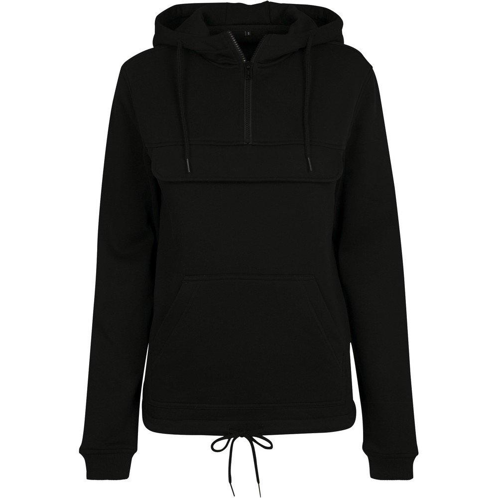 Hoodie Zum Überziehen Damen Schwarz 5XL von Build Your Own