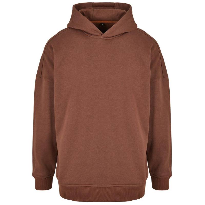 Kapuzenpullover Angeschnitten Herren Braun S von Build Your Own