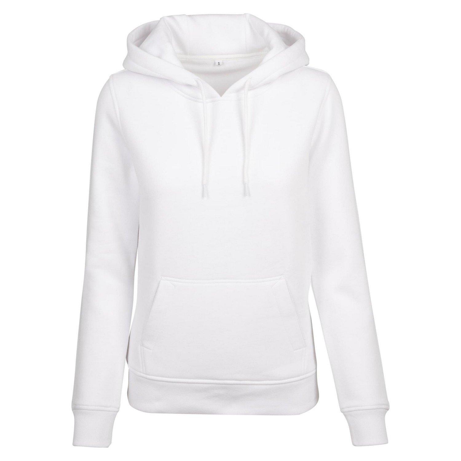 Kapuzenpullover Damen Weiss S von Build Your Own