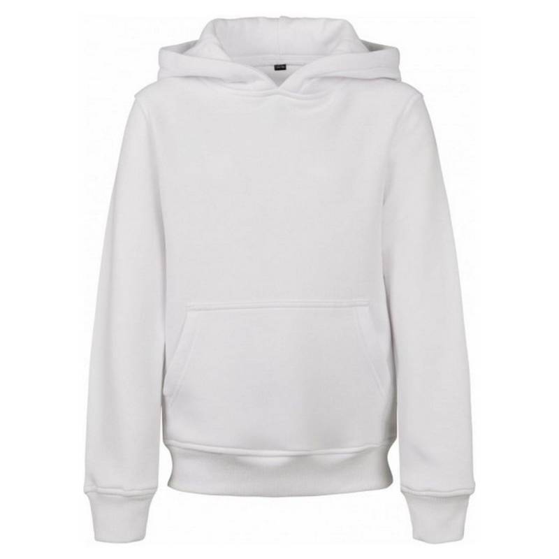 Kapuzenpullover Jungen Weiss 140 von Build Your Own