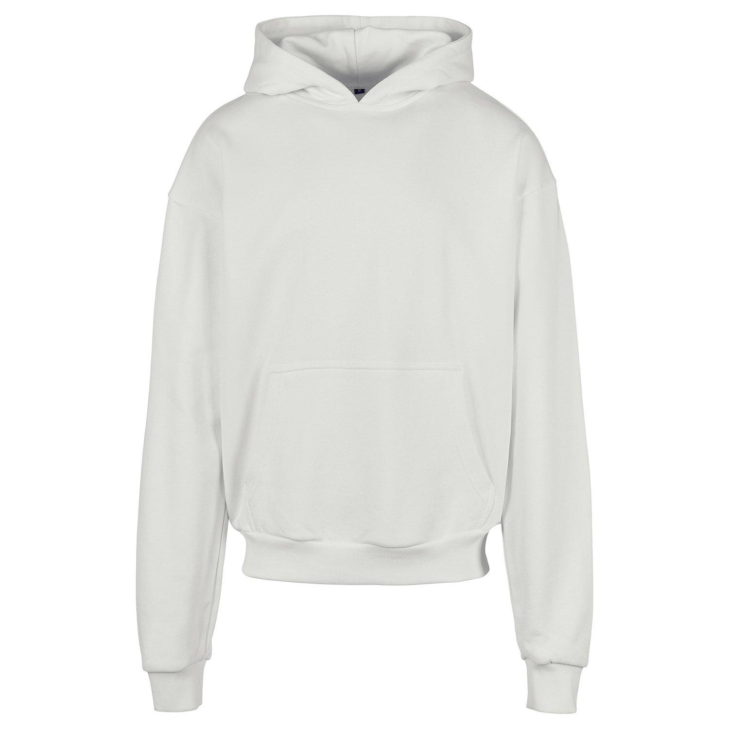 Kapuzenpullover Ultraschwer Herren Weiss Bunt S von Build Your Own