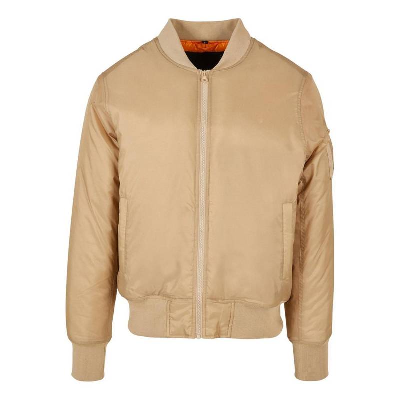 Kontrast Bomberjacke Herren Beige 3XL von Build Your Own