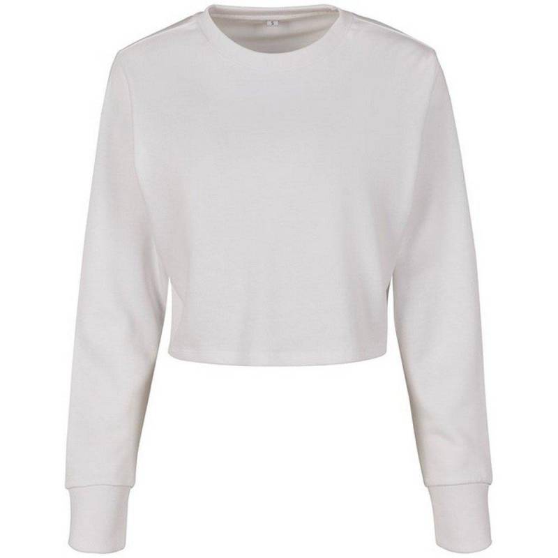 Kurzes Sweatshirt Damen Weiss 34 von Build Your Own