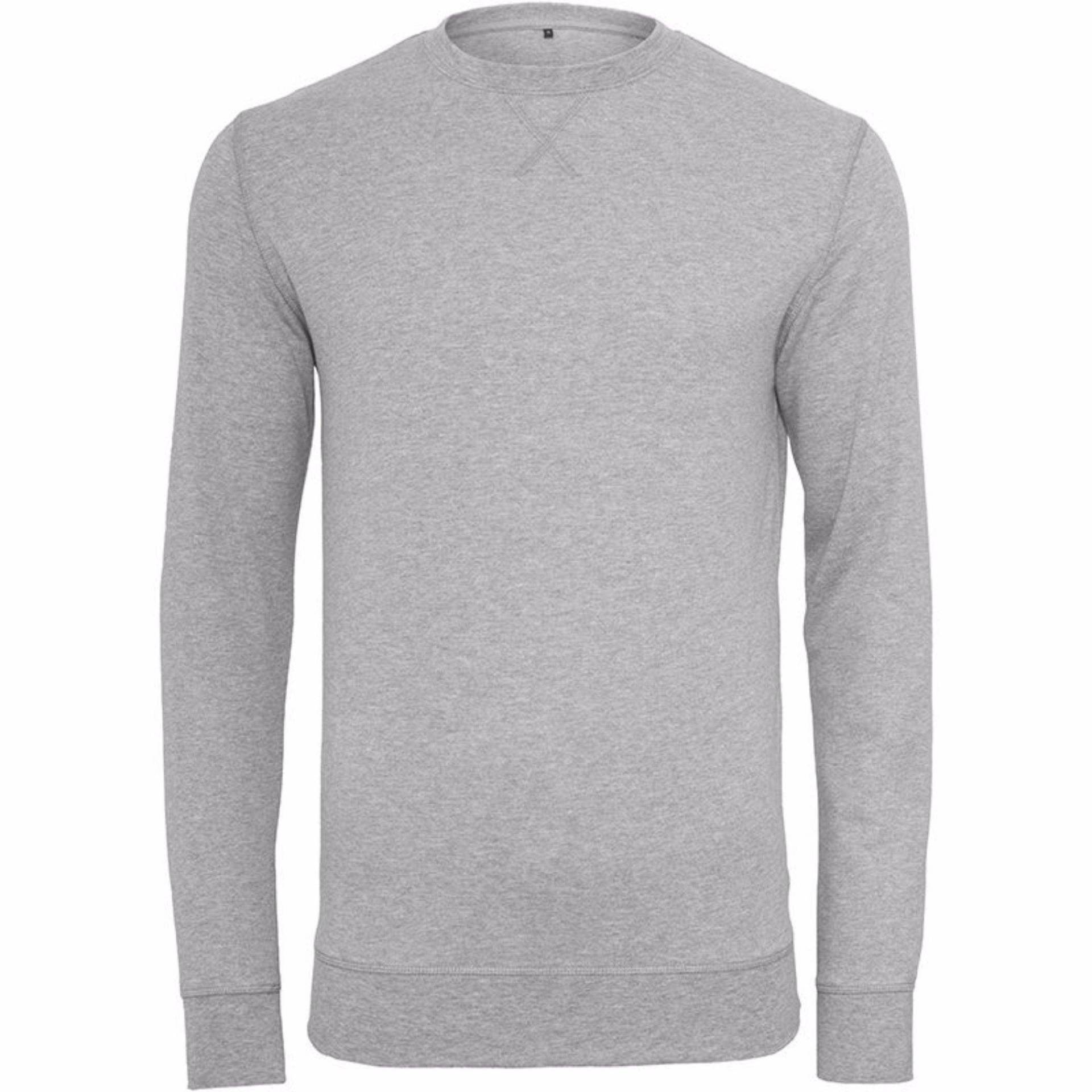 Leichter Sweater Herren Grau L von Build Your Own