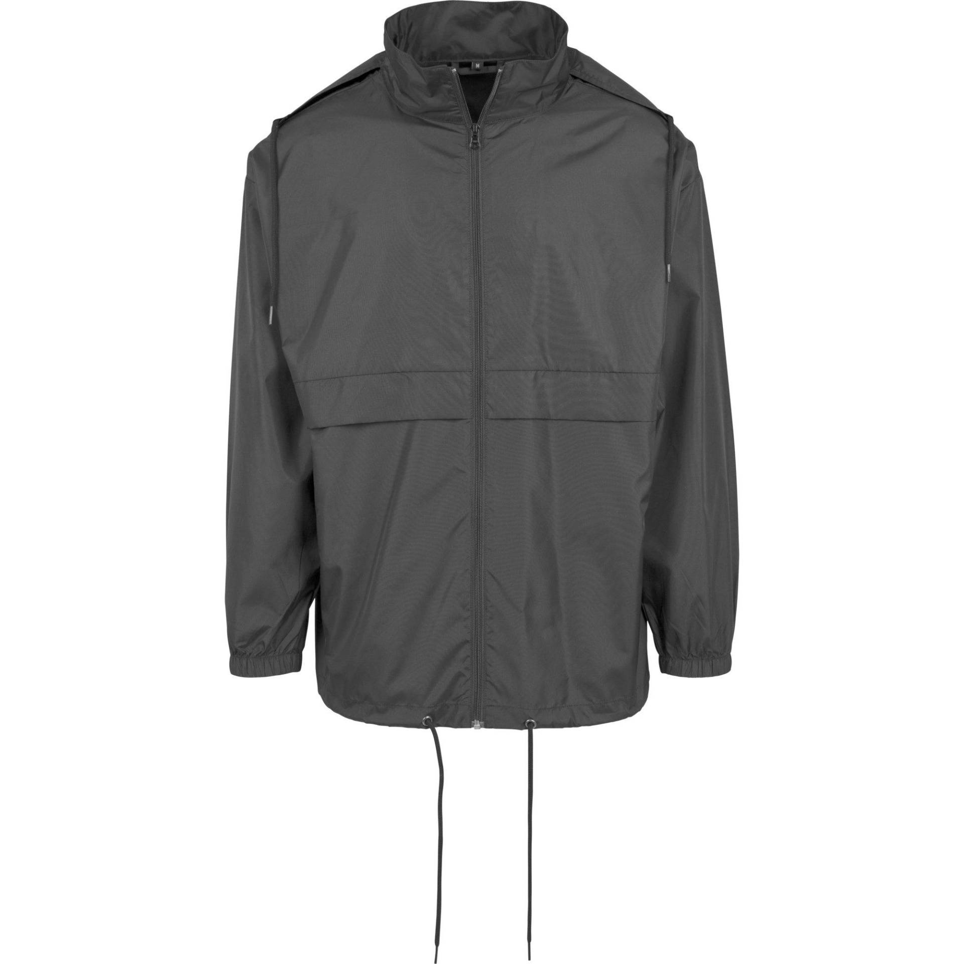 Nylon Windjacke Herren Schwarz S von Build Your Own