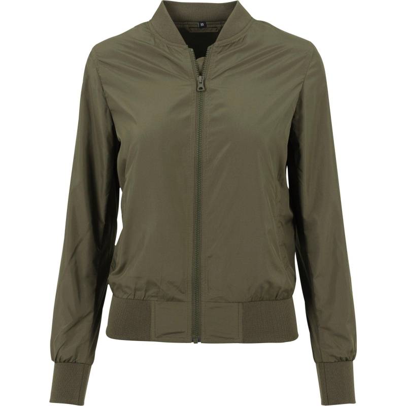 Nylonbomberjacke Damen Olivegrün M von Build Your Own