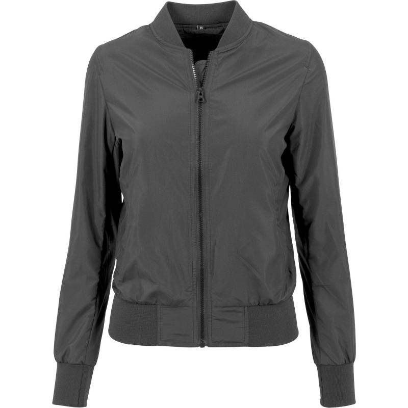 Nylonbomberjacke Damen Schwarz L von Build Your Own