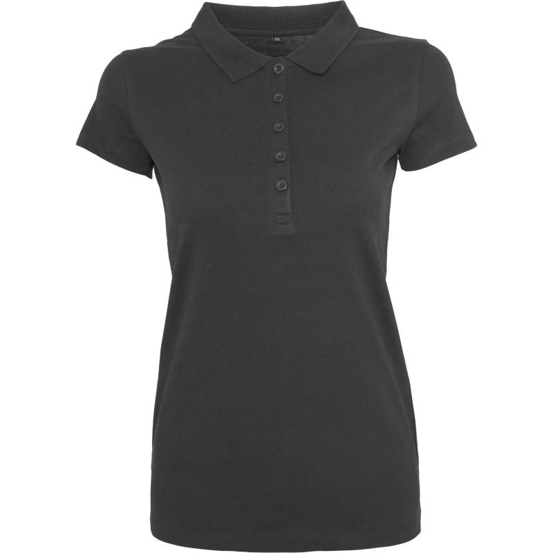 Poloshirt Damen Schwarz L von Build Your Own