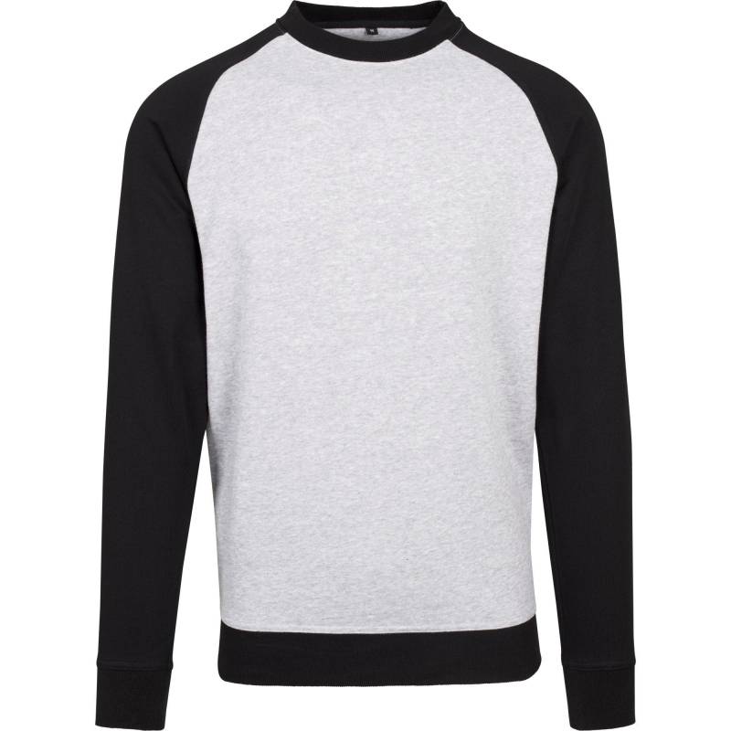 Raglan Crew Neck Shirt Herren Grau S von Build Your Own