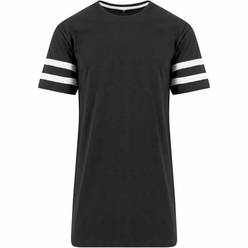 Streifen Jersey Kurzarm Tshirt Damen Schwarz M von Build Your Own