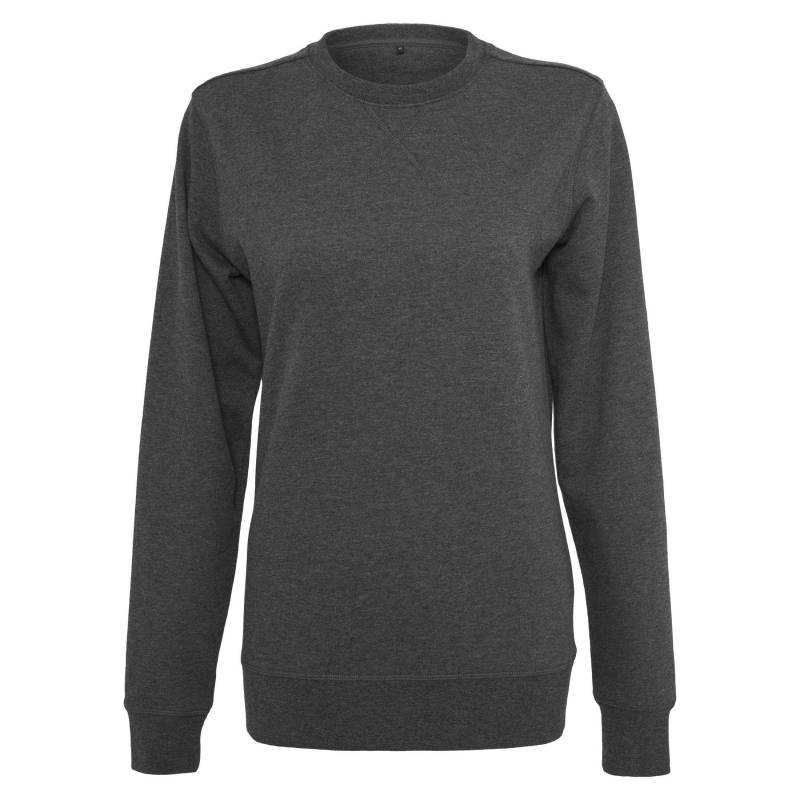 Sweatshirt Mit Rundhalsausschnitt, Leicht Damen Charcoal Black XL von Build Your Own