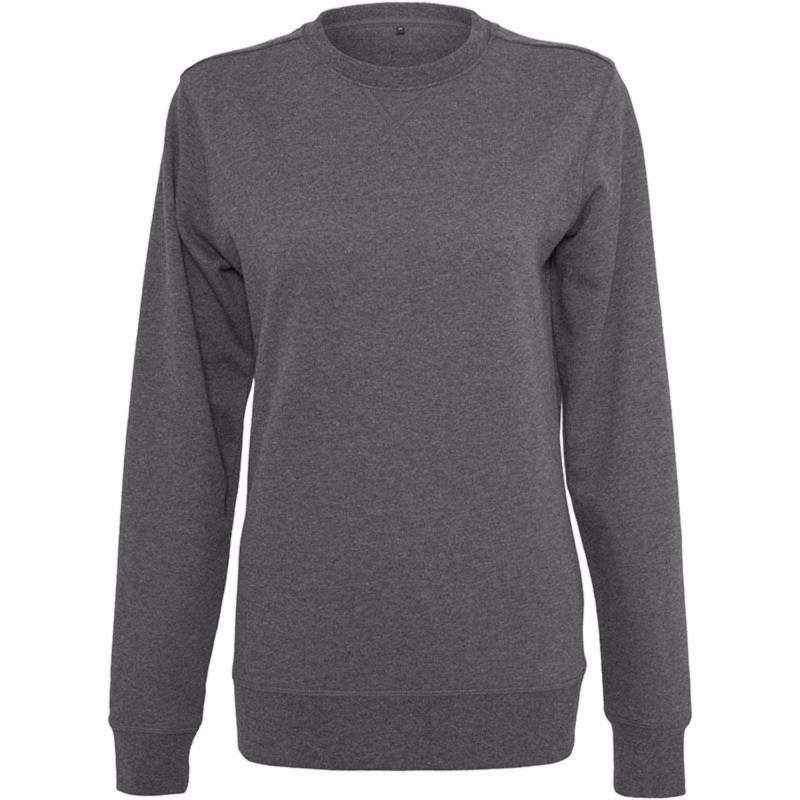 Sweatshirt Mit Rundhalsausschnitt, Leicht Damen Charcoal Black XS von Build Your Own