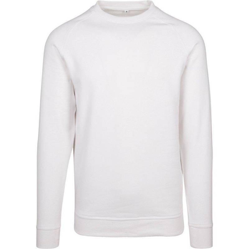 Sweatshirt Raglanärmel Herren Weiss 3XL von Build Your Own