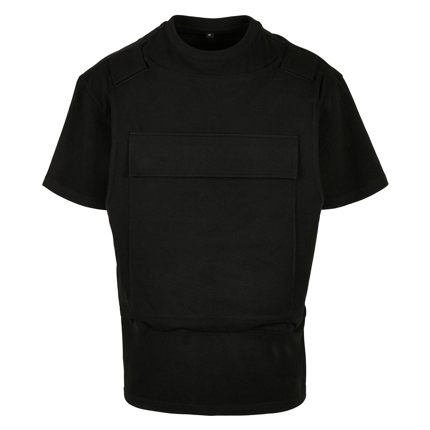 Tshirt Brusttasche Herren Schwarz 4XL von Build Your Own