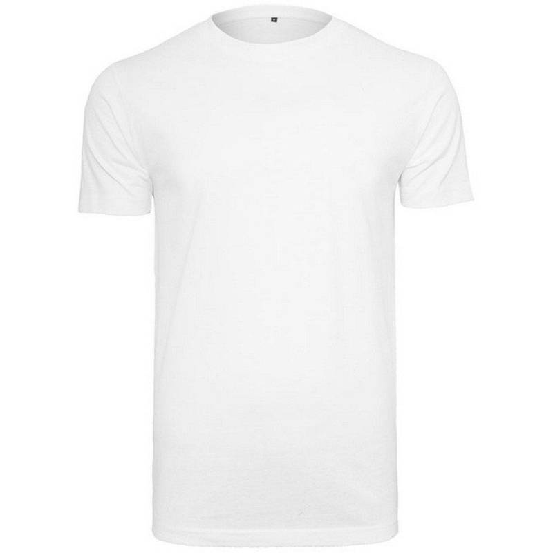 Tshirt Rundhalsausschnitt Herren Weiss 3XL von Build Your Own