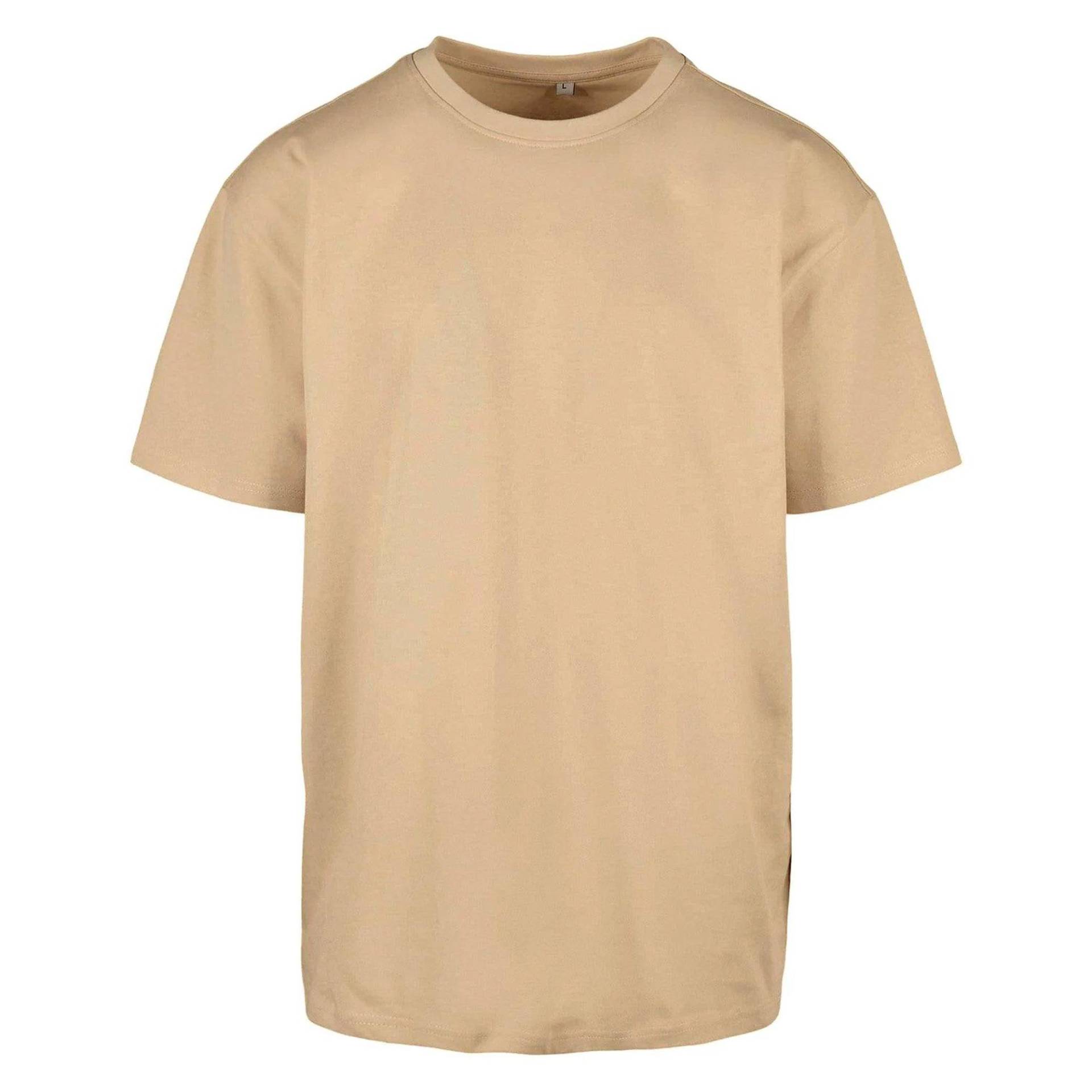 Tshirt Schwer Herren Beige L von Build Your Own