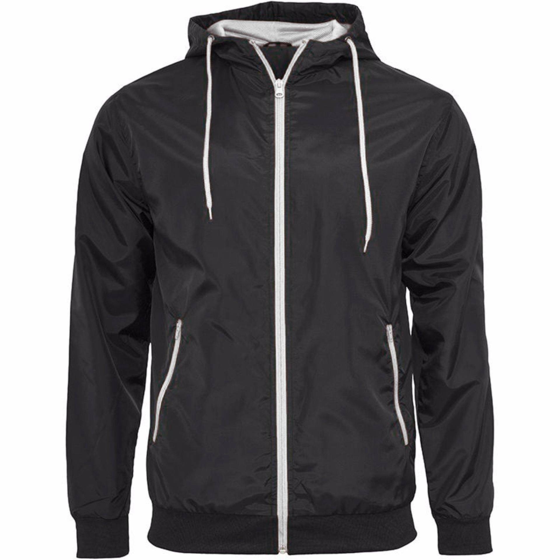 Wind Runner Jacke Herren Schwarz L von Build Your Own