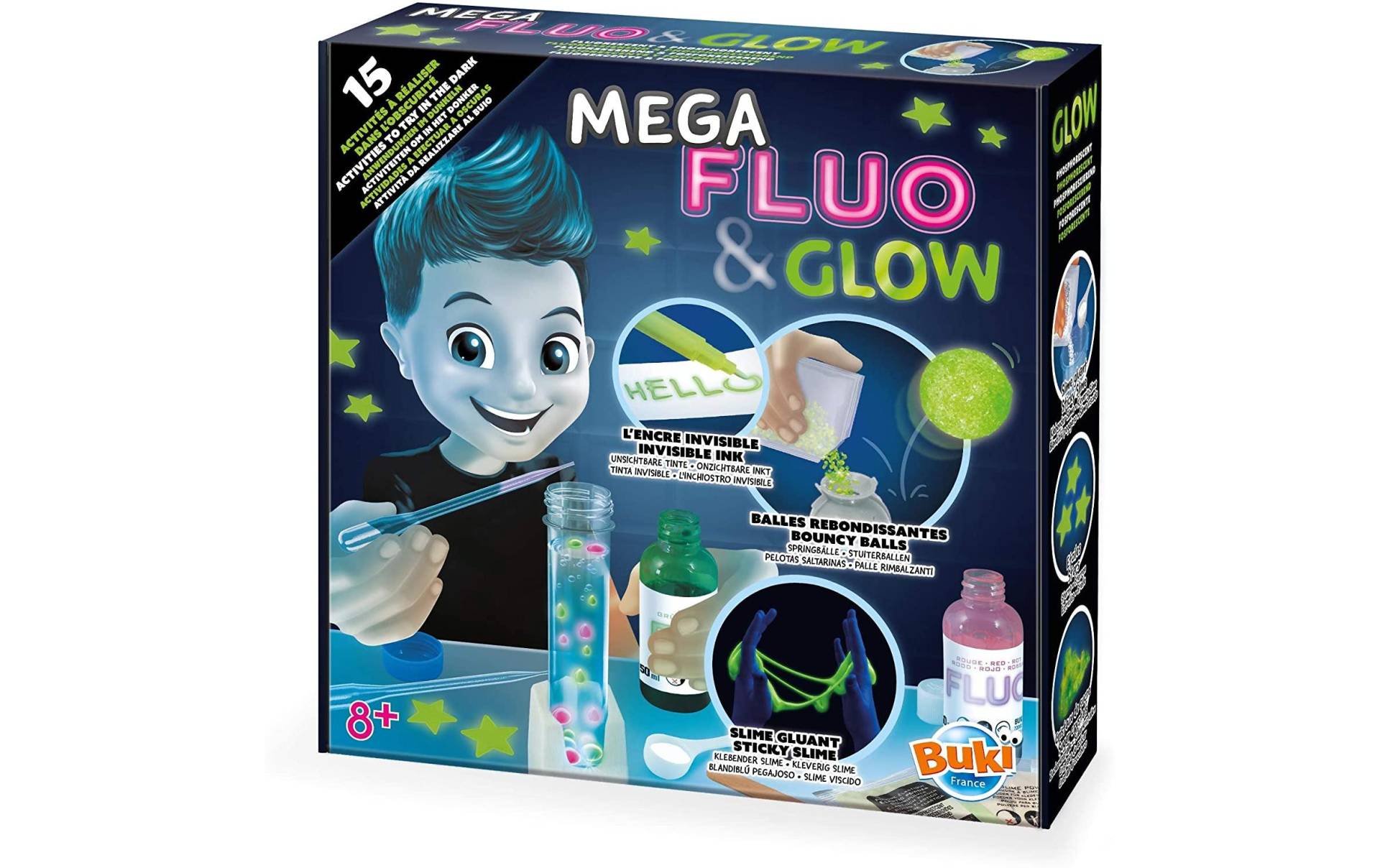 Buki Experimentierkasten »MEGA FLUO & GLOW« von Buki