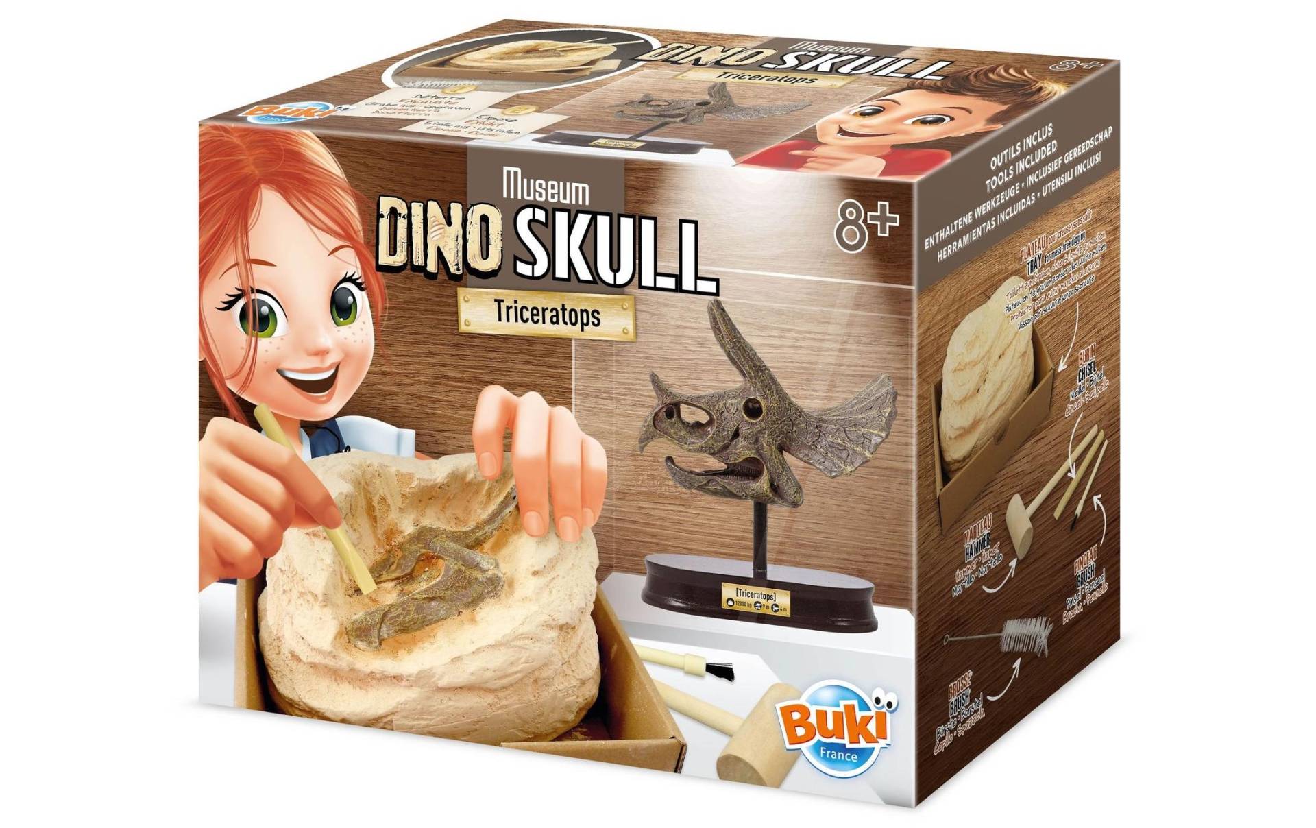 Buki Experimentierkasten »TRICERATOPS MUSEUM SKULL« von Buki