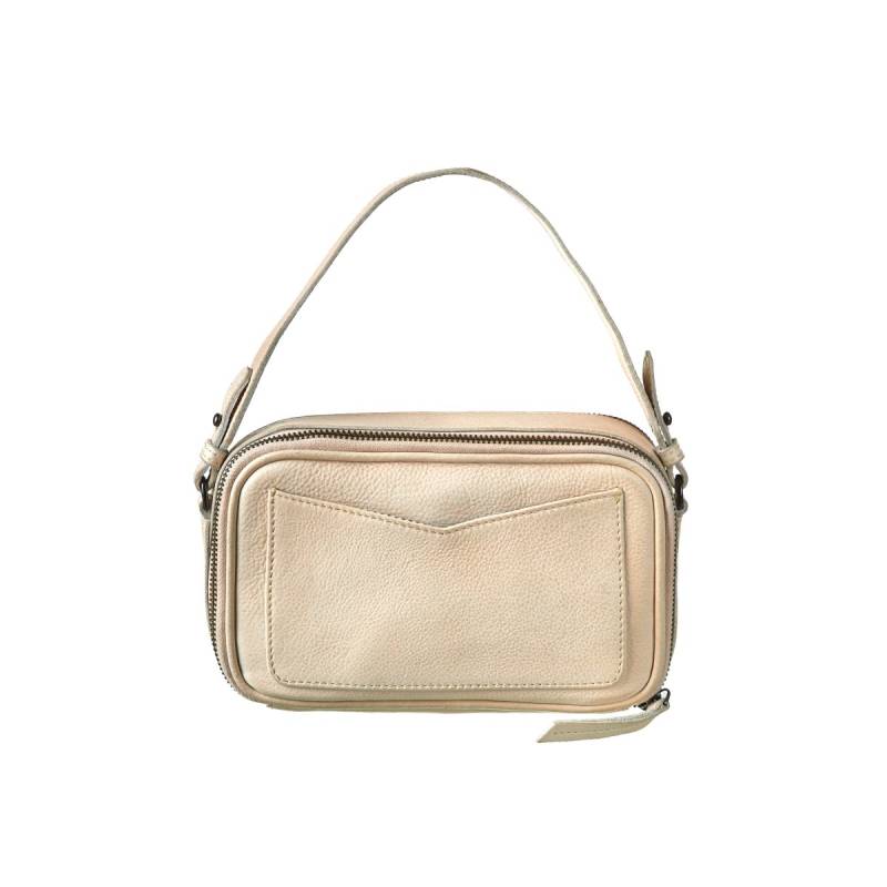 Leder Club-Handtasche in Beige von Bull & Hunt