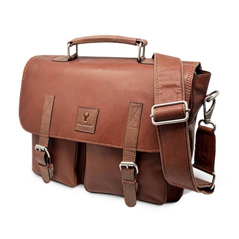 Messenger Business Bag in Cognac von Bull & Hunt