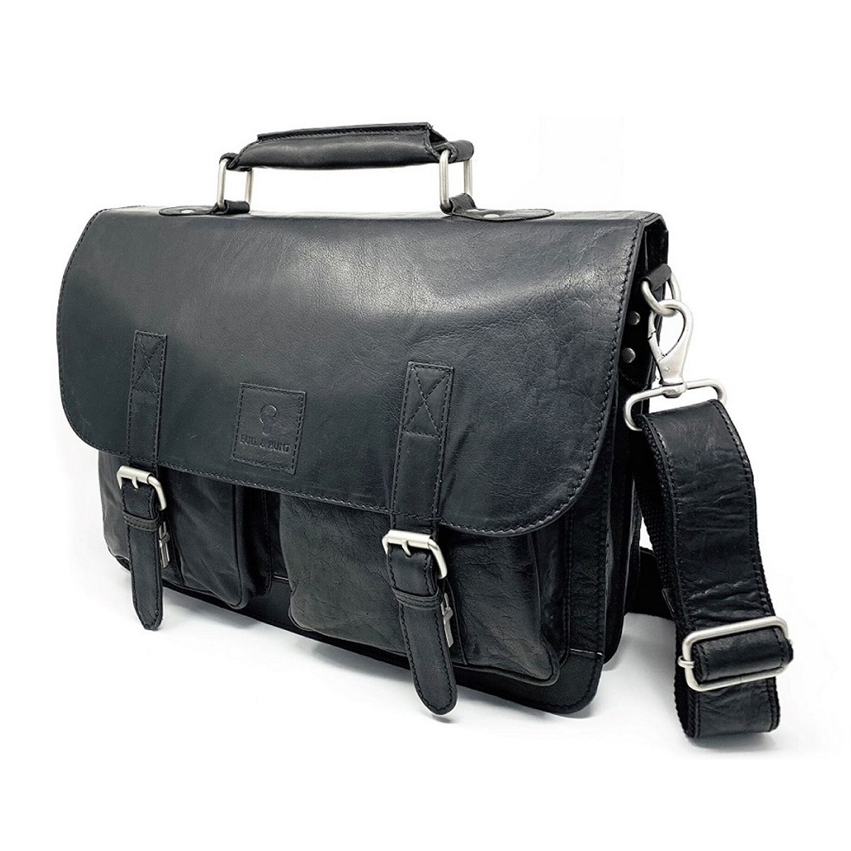 Messenger Business Bag in Washed-Black