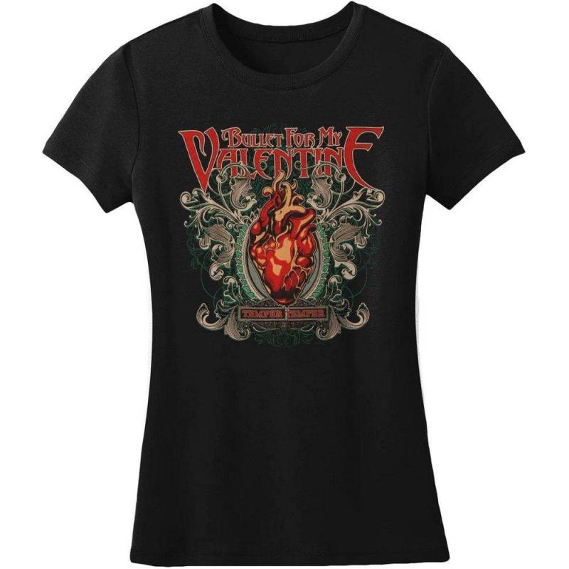 Temper Temper Tshirt Damen Schwarz XL von Bullet For My Valentine