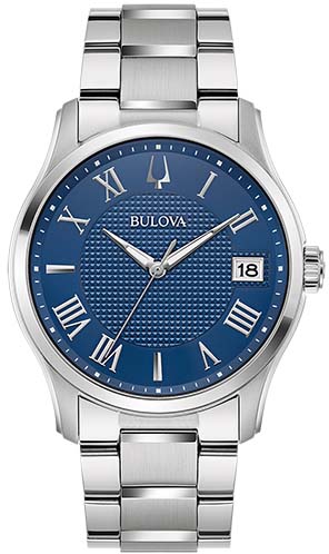 Bulova Quarzuhr »96B386«, Armbanduhr, Herrenuhr, Edelstahlarmband, Leuchtzeiger, Datum von Bulova