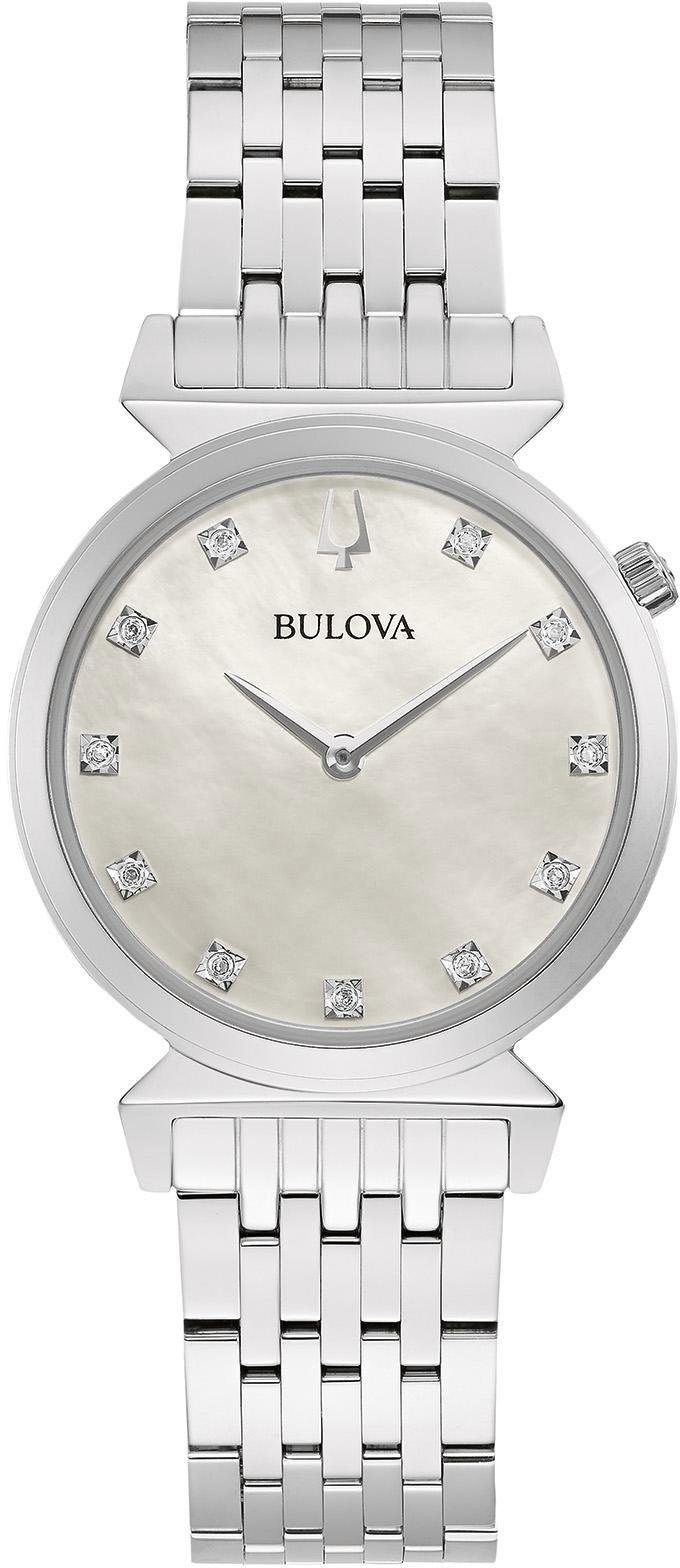 Bulova Quarzuhr »96P216«, Armbanduhr, Damenuhr, wasserdicht bis 30 bar, Saphirglas, Diamant von Bulova