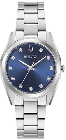 Bulova Quarzuhr »96P229«, Armbanduhr, Damenuhr, Diamant, Edelstahlarmband von Bulova