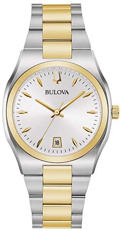 Bulova Quarzuhr »98M132«, Armbanduhr, Damenuhr, Edelstahlarmband, Datum von Bulova