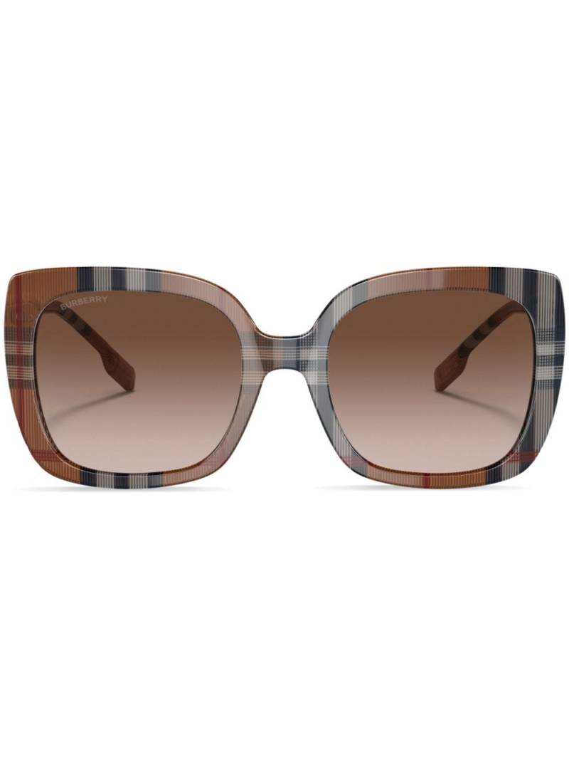 Burberry Eyewear Caroll oversize-frame sunglasses - Brown von Burberry Eyewear