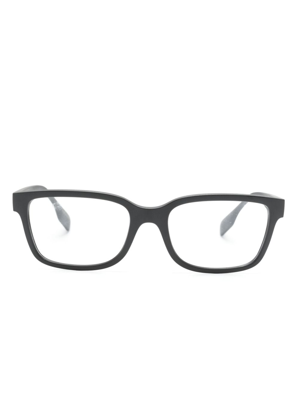 Burberry Eyewear Charlie rectangle-frame matte glasses - Black von Burberry Eyewear