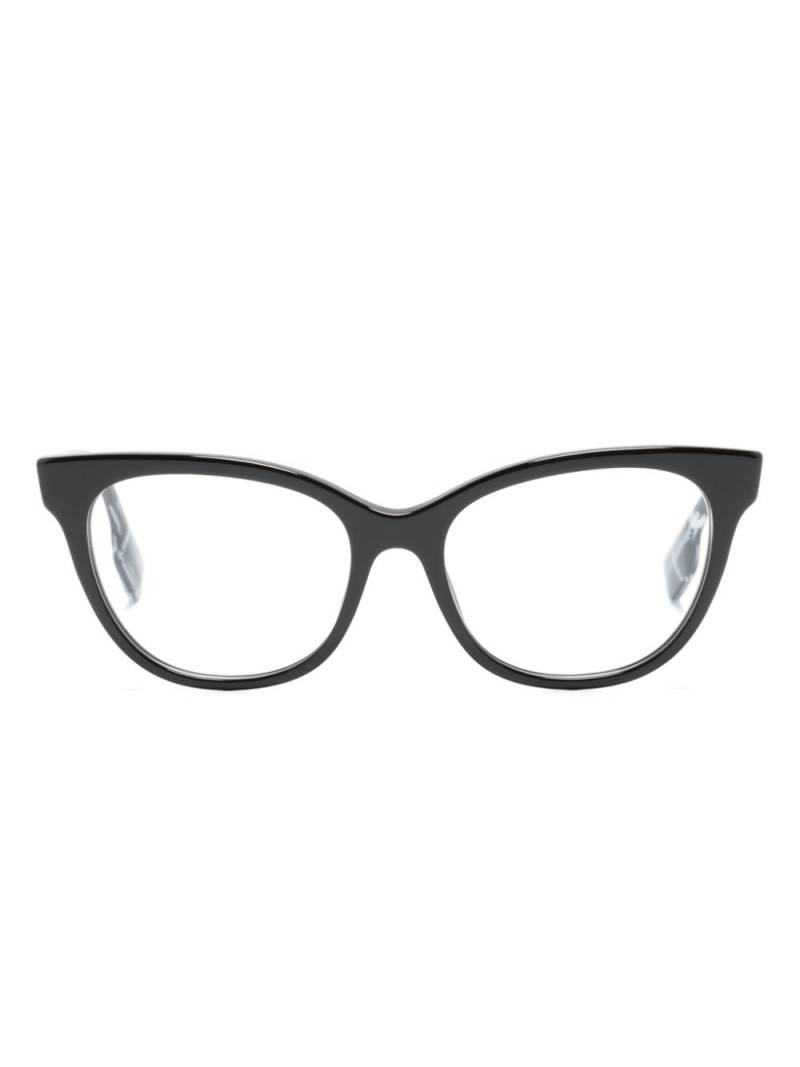 Burberry Eyewear Evelyn cat-eye frame glasses - Black von Burberry Eyewear