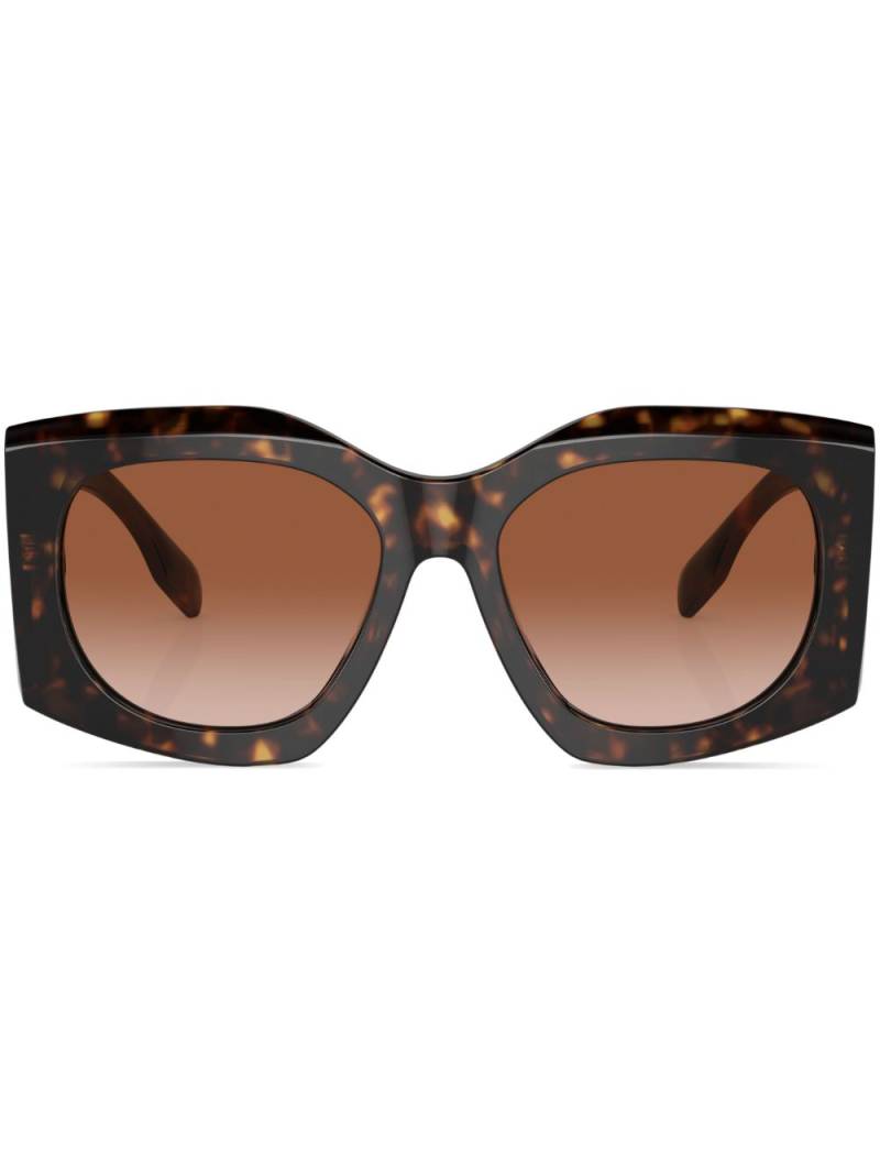 Burberry Eyewear Madeline geometric-frame sunglasses - Brown von Burberry Eyewear