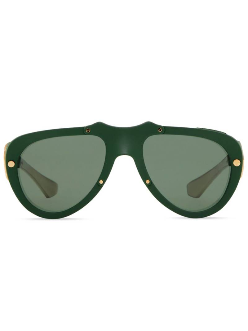 Burberry Eyewear Shield Mask sunglasses - Green von Burberry Eyewear