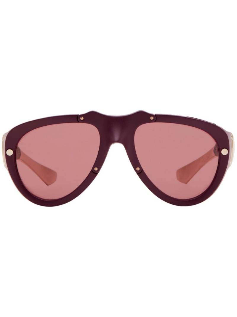 Burberry Eyewear Shield Mask sunglasses - Red von Burberry Eyewear