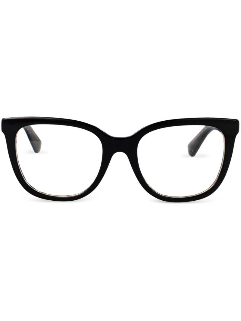 Burberry Eyewear Vintage Check glasses - Black von Burberry Eyewear