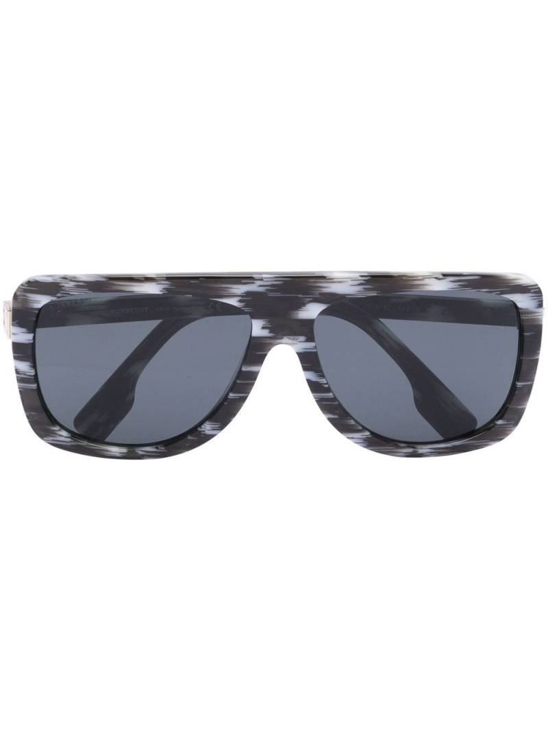 Burberry Eyewear abstract-patterned sunglasses - Black von Burberry Eyewear