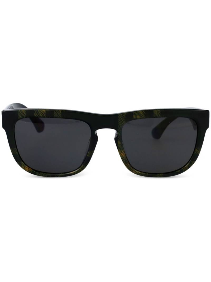 Burberry Eyewear checked sunglasses - Green von Burberry Eyewear