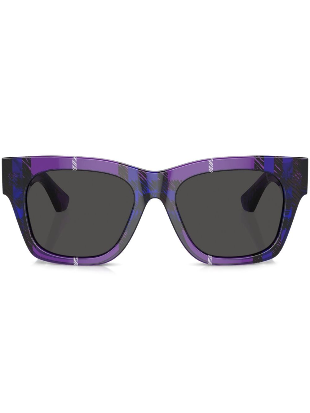 Burberry Eyewear checkered wayfarer-frame sunglasses - Purple von Burberry Eyewear