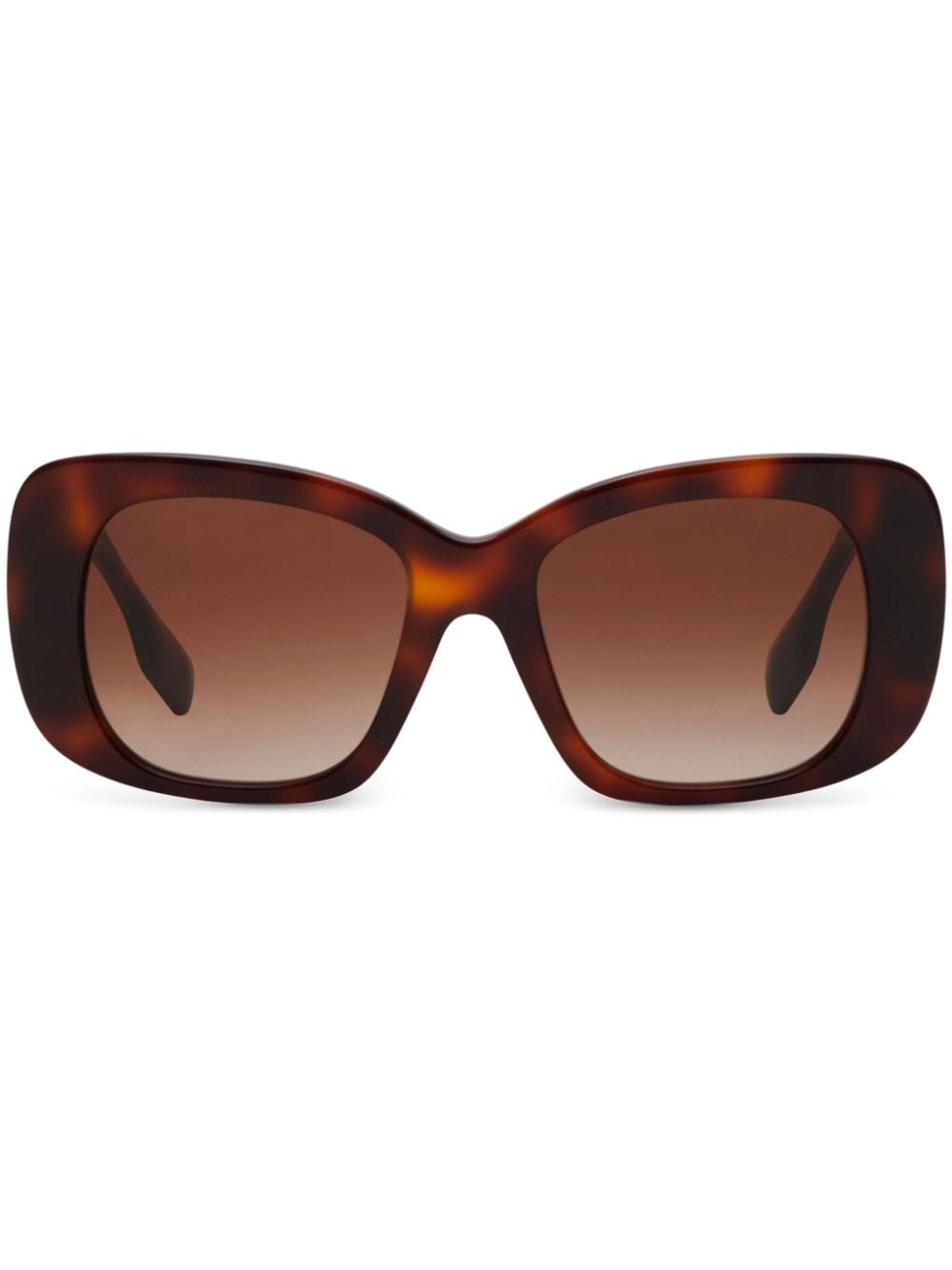 Burberry Eyewear logo-embossed oversize-frame sunglasses - Brown von Burberry Eyewear