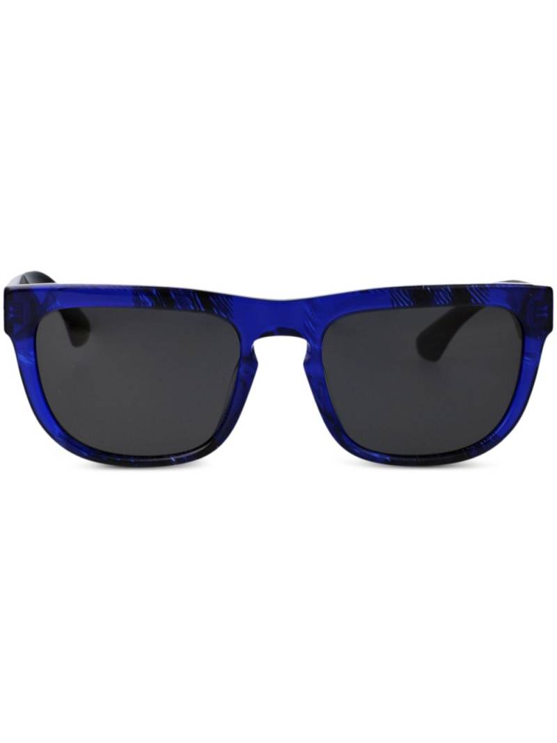 Burberry Eyewear logo-print sunglasses - Blue von Burberry Eyewear