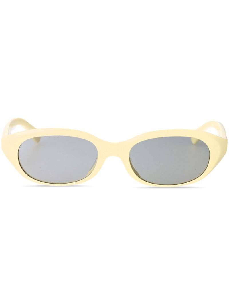 Burberry Eyewear oval-frame sunglasses - Yellow von Burberry Eyewear