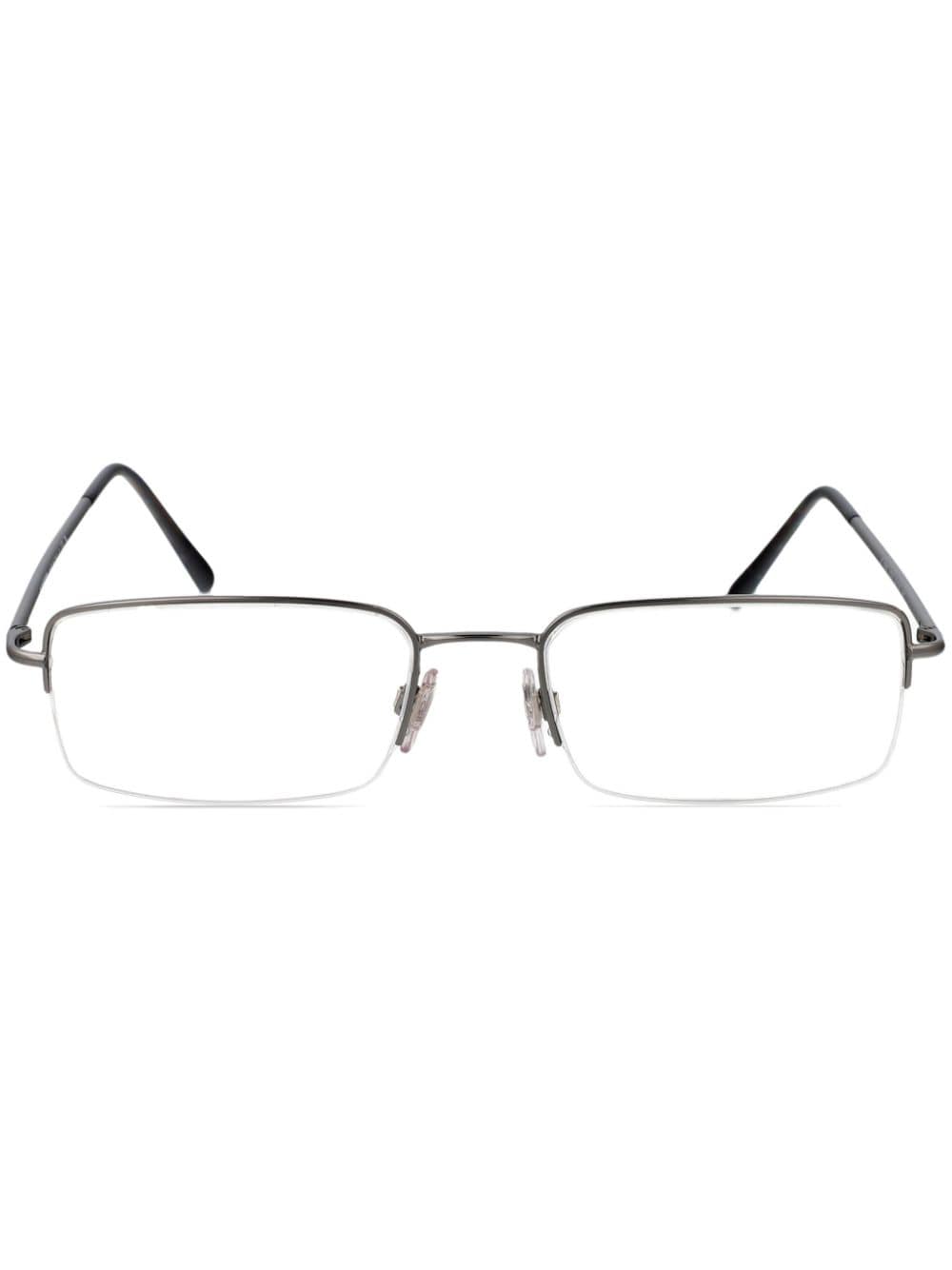 Burberry Eyewear rectangle-frame glasses - Grey von Burberry Eyewear