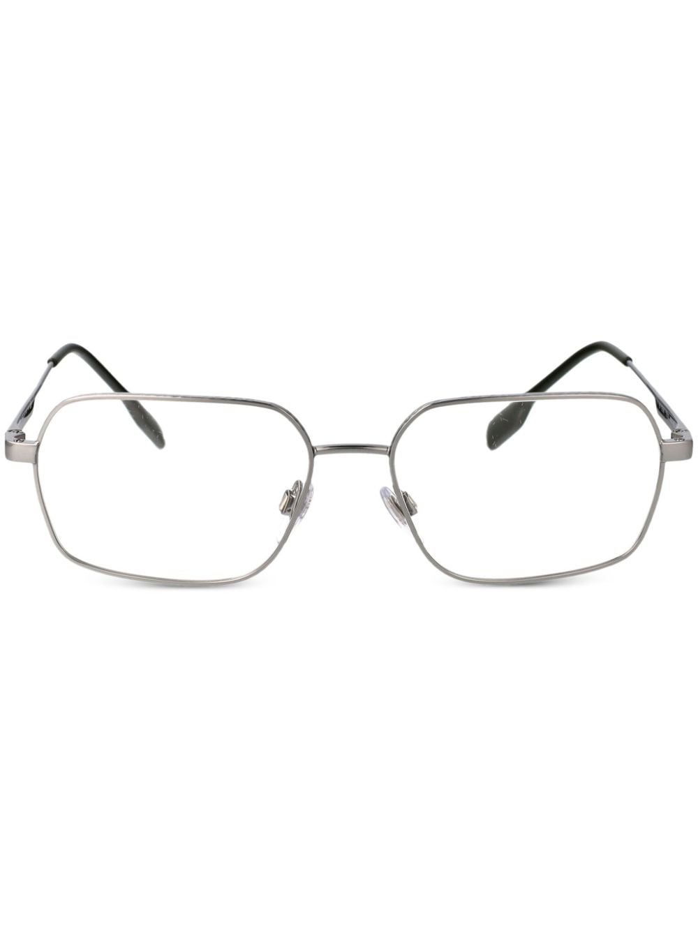 Burberry Eyewear rectangle-frame glasses - Silver von Burberry Eyewear