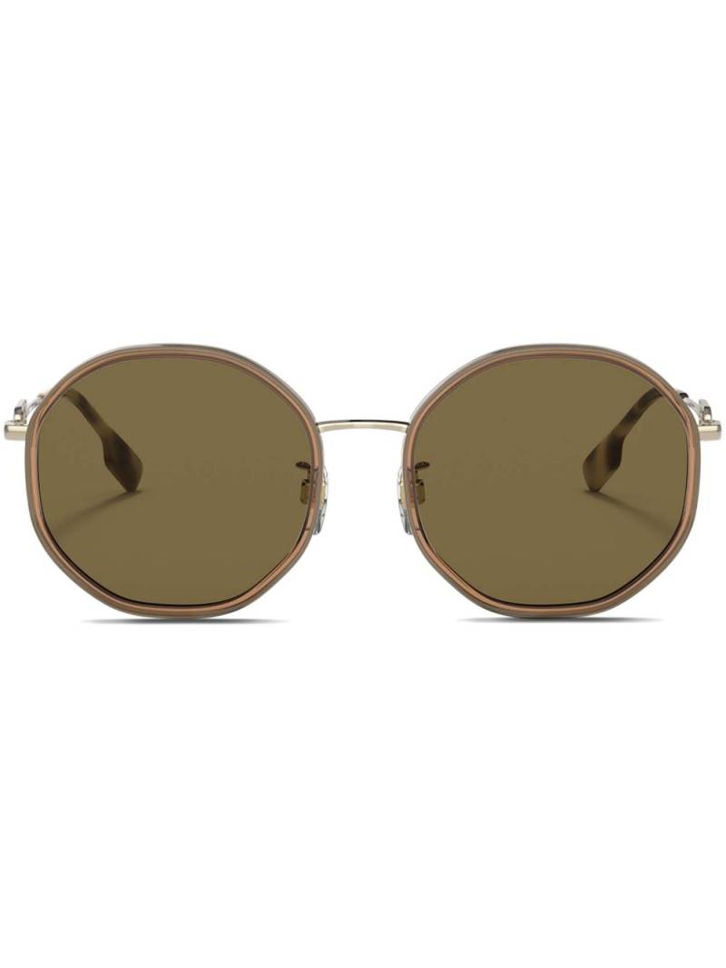 Burberry Eyewear round frame sunglasses - Brown von Burberry Eyewear