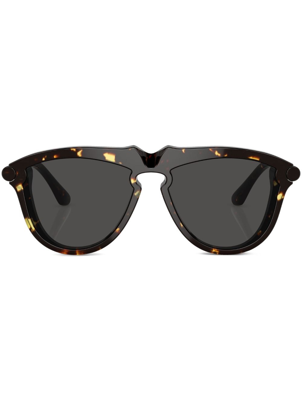 Burberry Eyewear tortoiseshell-effect round-frame sunglasses - Brown von Burberry Eyewear